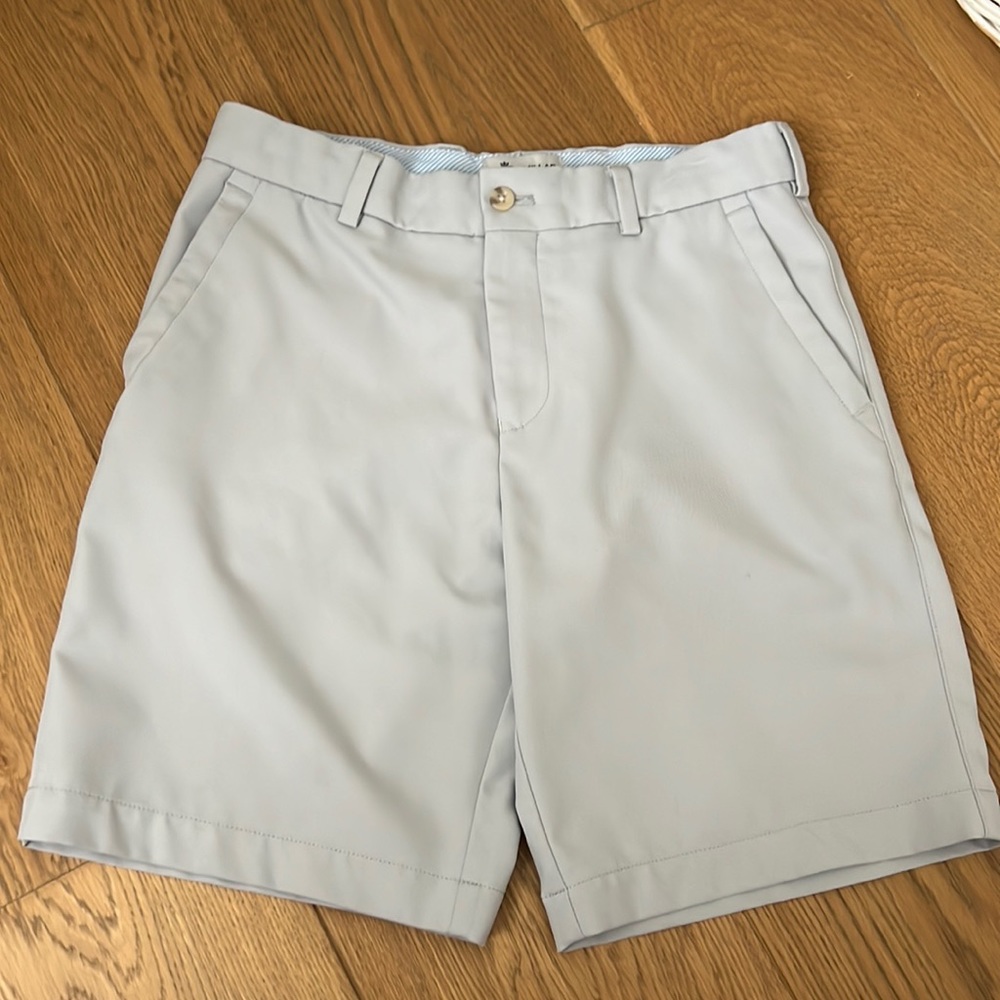 Peter Millar boys size XL(13-14) British Grey Salem Performance Youth Shorts